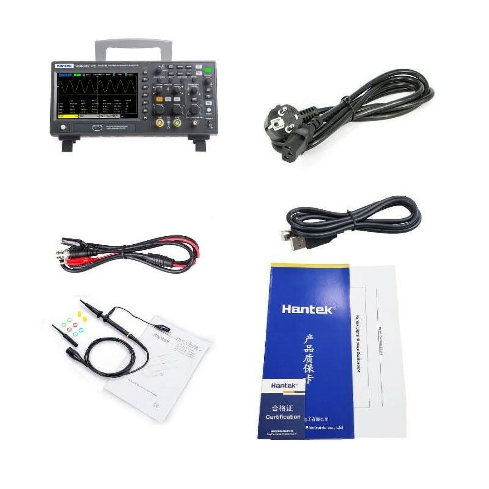 Hantek Digital Storage Oscilloscope 1gsa/S 8M DSO2C10 DSO2C15 DSO2D10 DSO2D15