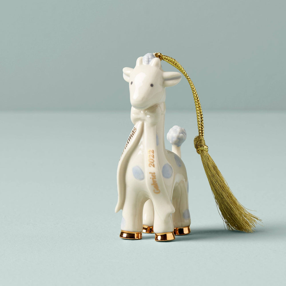 Blue Baby&s First Christmas Giraffe Ornament by Lenox