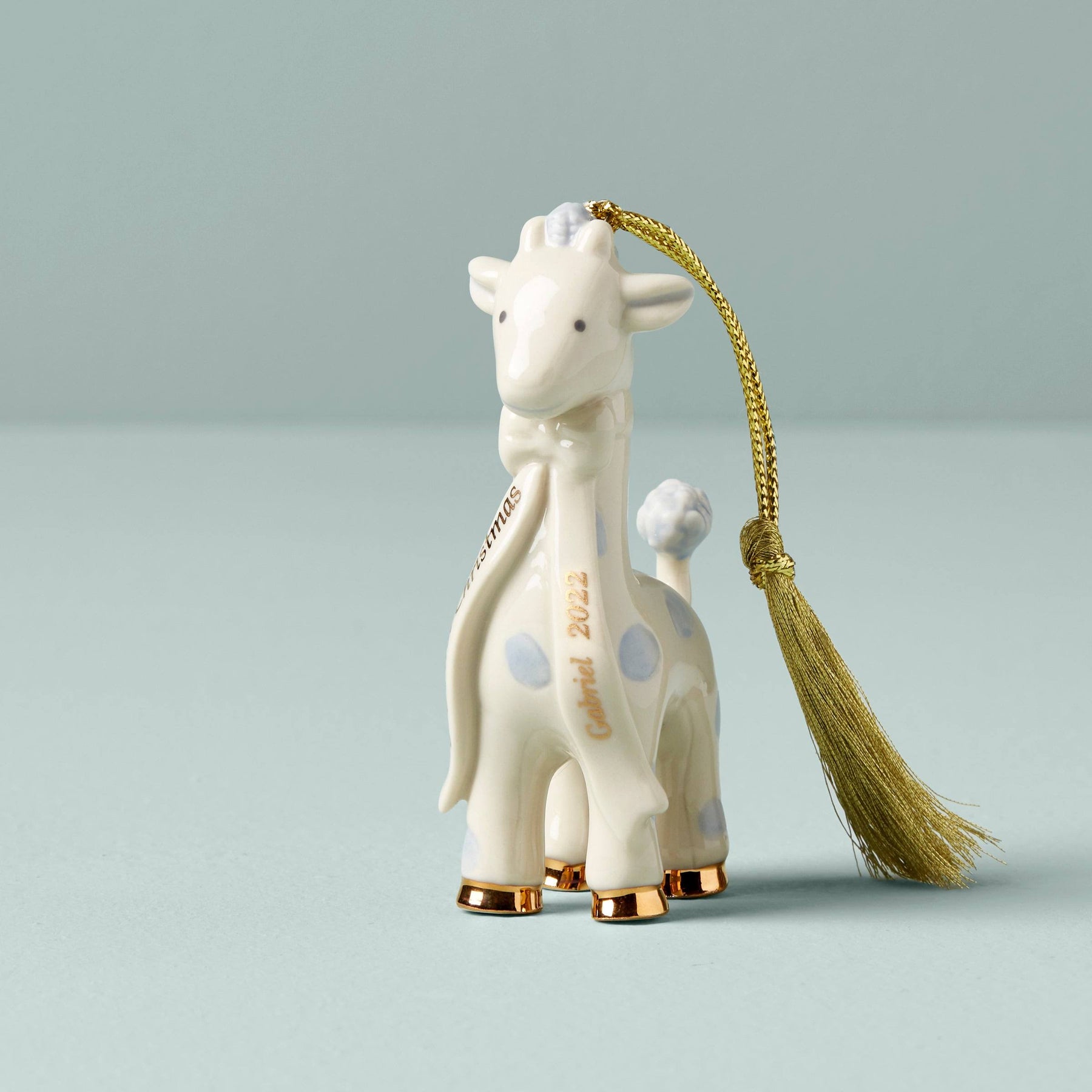 Blue Baby&s First Christmas Giraffe Ornament by Lenox